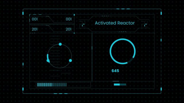Space HUD Interface animation templet 