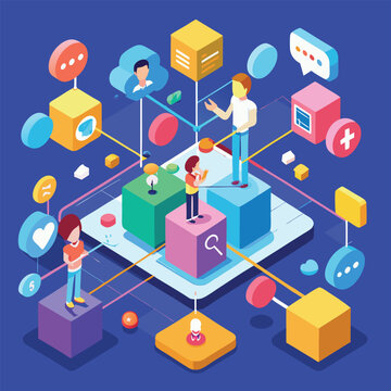 social network connection, social network concept, social media network concept, the connection of business team.