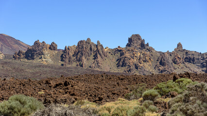 Volcanic landscape of Teide National Park on Tenerife
