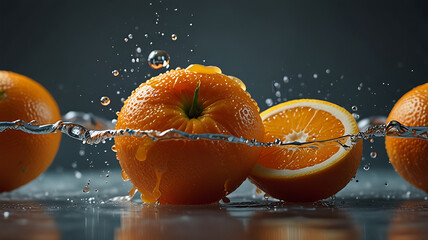 Dynamic Orange Splash