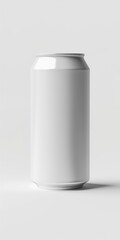 Tall Can. White Aluminum Can - Blank and Isolated on a Background