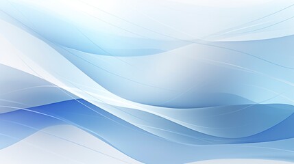 Fototapeta premium Abstract background with smooth lines in blue and white colors