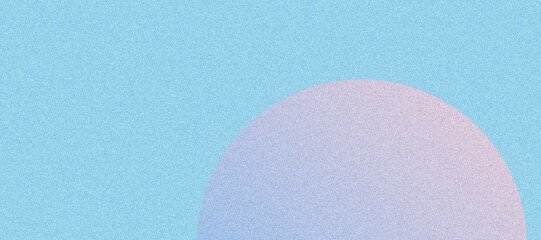 Abstract Composition Featuring Sky-Inspired Gradient Spheres, Geometric Elements, and Grainy Texture for an Airy Visual Effect