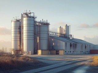 Obraz premium Biomass power plant