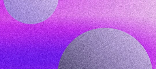 Modern Abstract Poster with Blue and Violet-Hued Spheres, Geometric Patterns, and a Rich Grainy Texture for an Elegant Design
