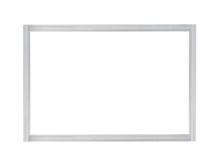 Aluminium minimalistic modern frame is isolated.