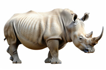 Obraz premium Rhinoceros isolated on white background
