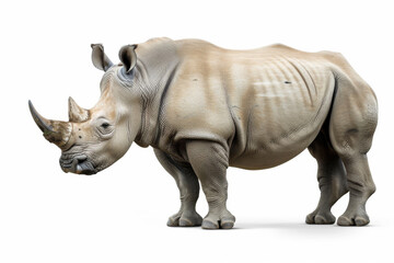 Obraz premium Rhinoceros isolated on white background