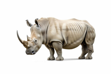 Fototapeta premium Rhinoceros isolated on white background