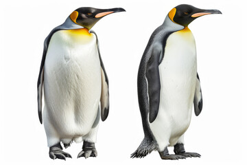 Obraz premium Penguins isolated on white background