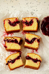 Homemade cherry pie slices.style hugge  .top veiw