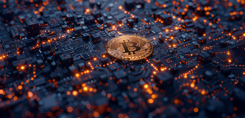 Revolutionary Bitcoin Mining Visualization: Cutting-edge Blockchain Art for Tech Enthusiasts