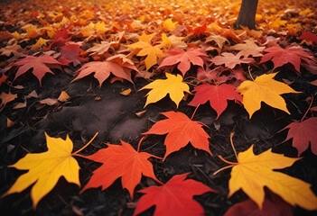 Autumn leaves background