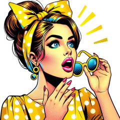 Pop-Art Girls Clipart PNG