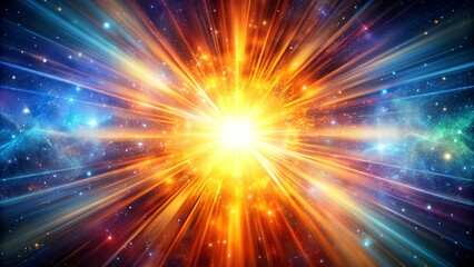 Cosmic Burst: A Vibrant Explosion of Stellar Energy  Generative AI