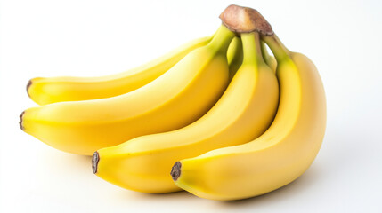 bunch of bananas isolated on white background