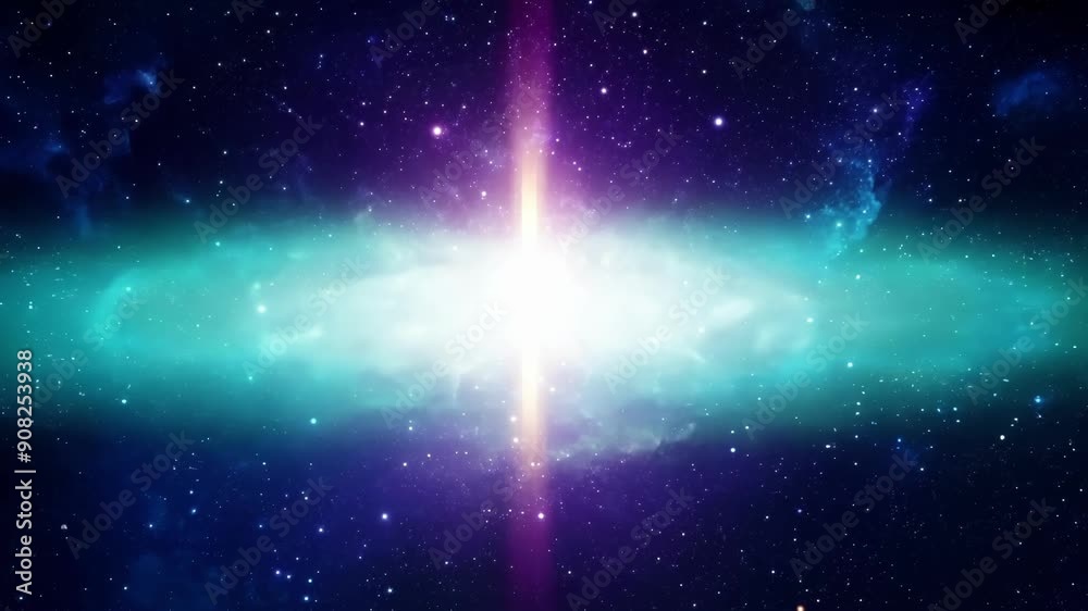 Wall mural a mesmerizing display as a supermassive star collapses releasing a burst of gamma rays that illumina