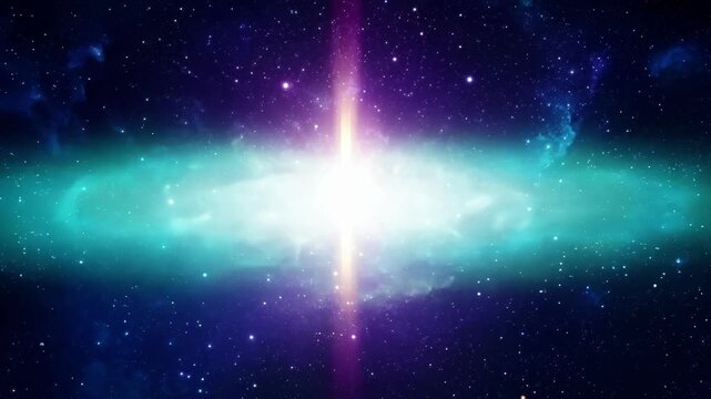 A mesmerizing display as a supermassive star collapses releasing a burst of gamma rays that illuminate the darkness of space.