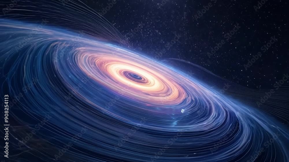 Wall mural a journey through the infinite cosmic web guided by the cosmic microwave background providing a glim