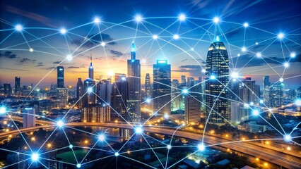 A Symphony of Data: Interconnected Networks of a Smart City  AI Generated
