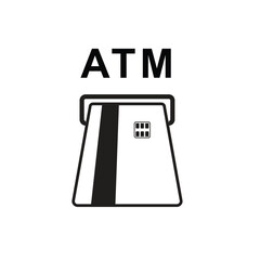 Vector ATM cash machine icon