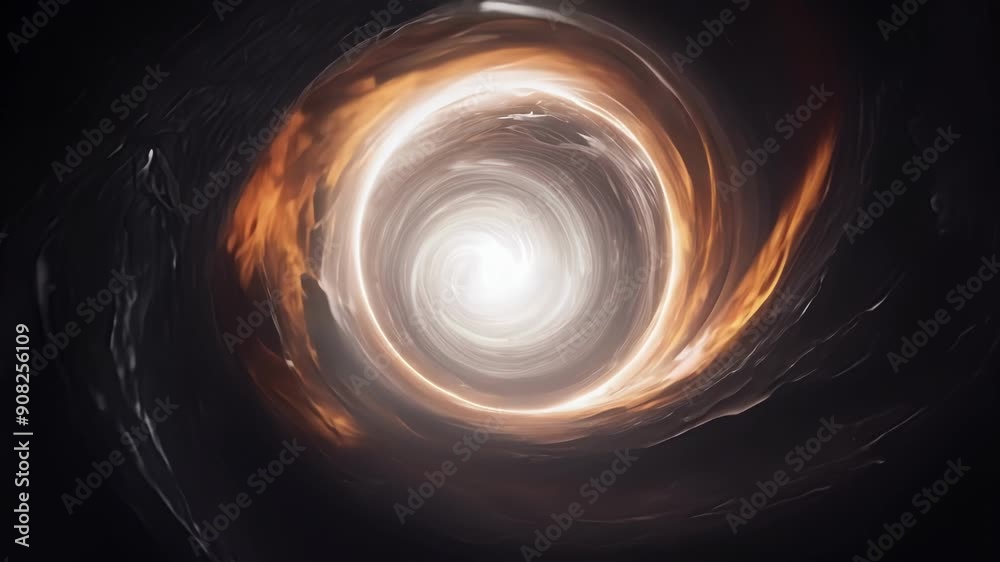 Wall mural the intensity of the elements is palpable as they clash and swirl within the powerful vortex.