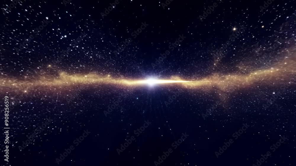 Wall mural a celestial wonderland with an endless expanse of ling stars each one a wish waiting to be granted.