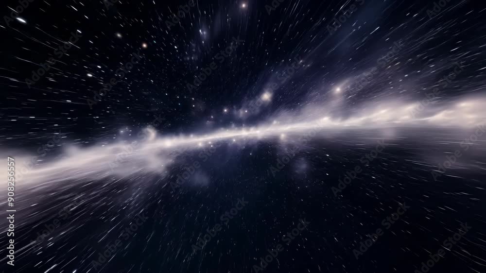 Wall mural the powerful force of the cosmic winds propels us through the vastness of the universe untethered an