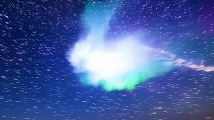 A peaceful scene of ling stars comforting in their familiarity yet aweinspiring in their magnificence.