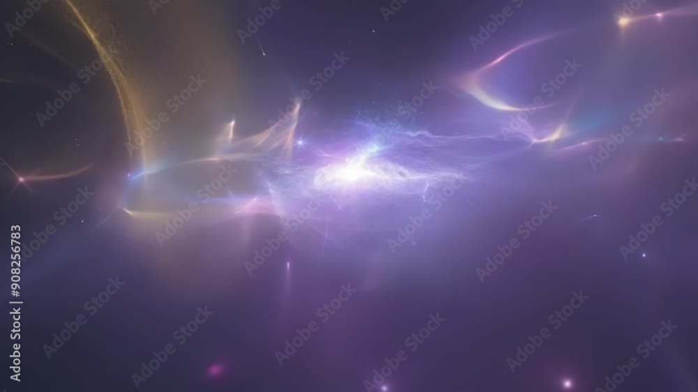 Poster the surreal experience of soaring through the astral lights like being in a dream within a dream.