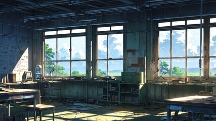 abandoned research station a deserted scientific resea anime