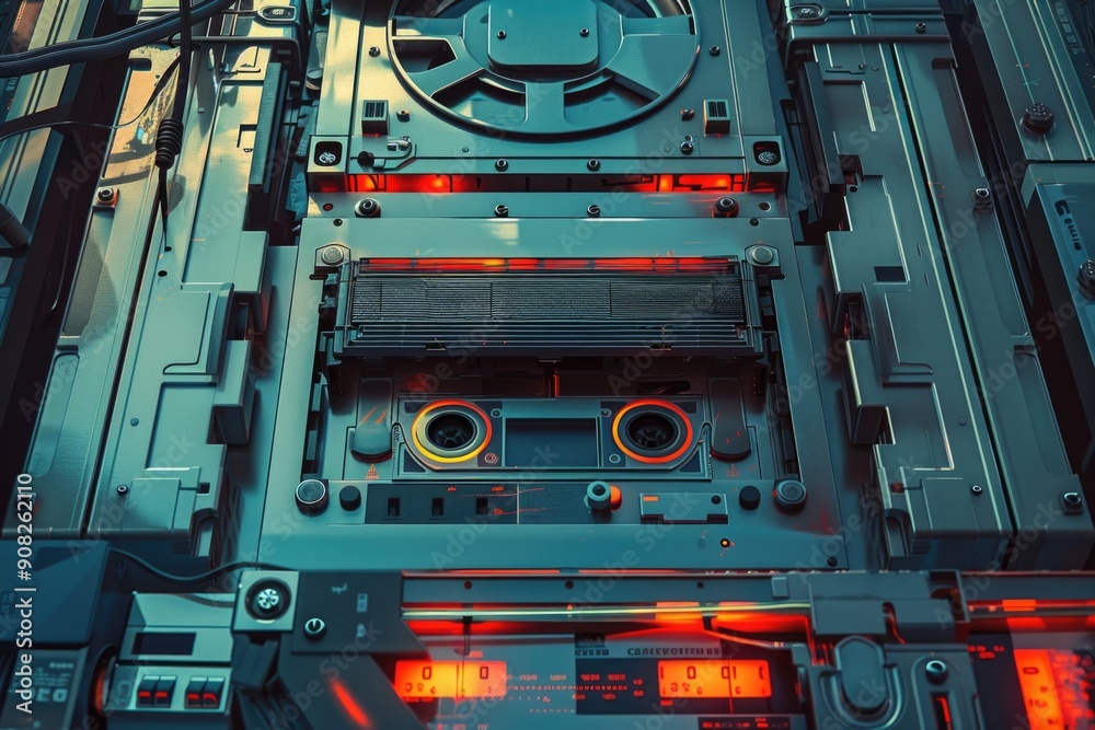 Aufkleber High-quality image of a computer motherboard, ideal for tech-related projects or illustrations