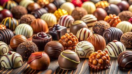 Lindt's Chocolate Dreams: A Whimsical Landscape of Delights  AI generated