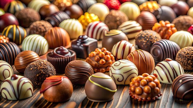 Lindt's Chocolate Dreams: A Whimsical Landscape of Delights  AI generated