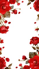 Free watercolor Rose blossom drawing white background