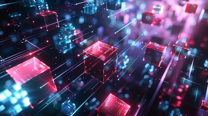 Blockchain Technology Concept 4