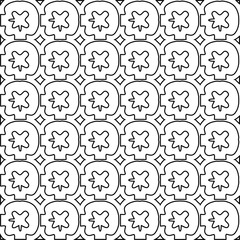  Monochrome ornamental texture with smooth linear shapes, zigzag lines, lace pattern.Abstract black  pattern for web page, textures, card, poster, fabric, textile. White background.