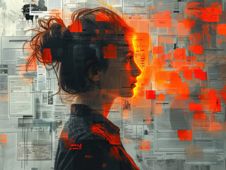 Teamwork and human resources HR management technology concept in corporate business with people group networking to support partnership, trust, teamwork and unity of coworkers in office kudos.