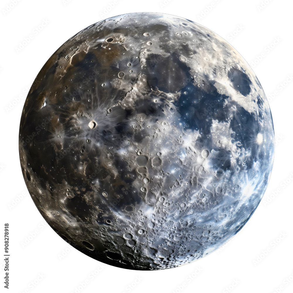 Canvas Prints round circle sphere shape gray or grey and black full moon isolated on transparent background. unive