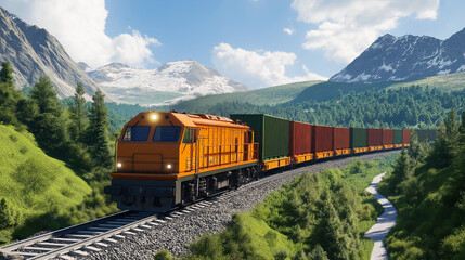 Obraz premium Innovative Transportation Business Solutions