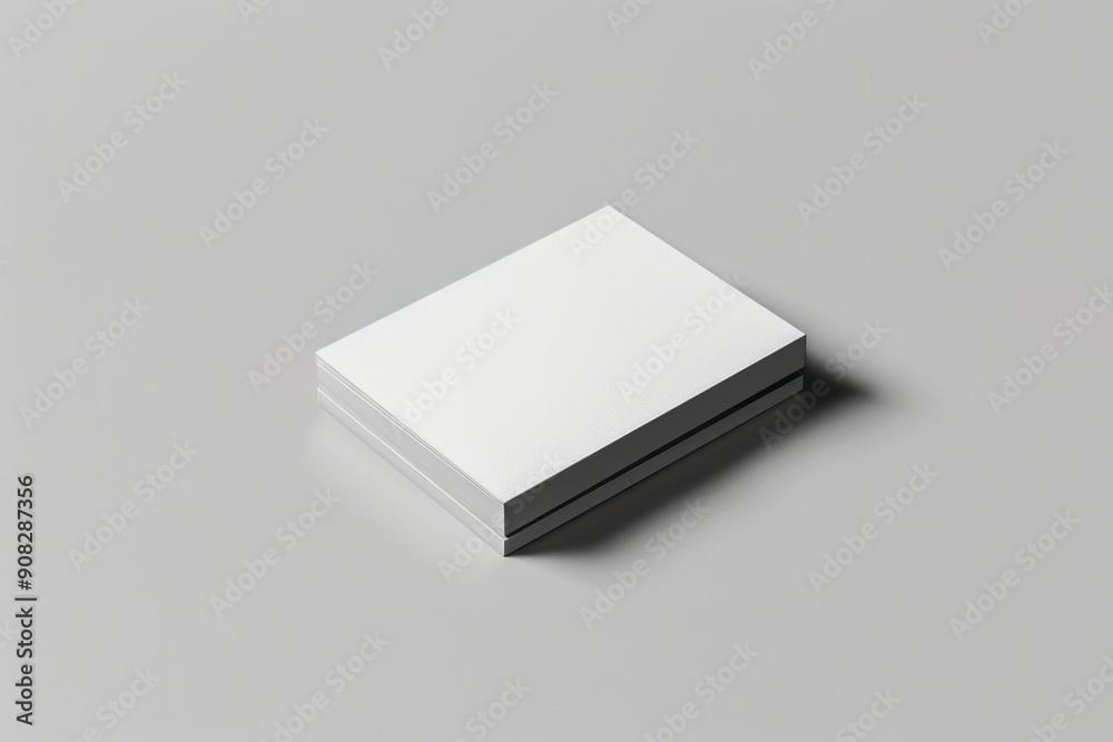 Poster White storage containers stacked on a table for organization and storage