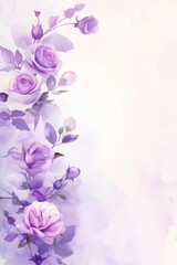 Free watercolor Rose blossom drawing white background