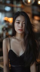 Fototapeta premium Young Woman in a Café 4
