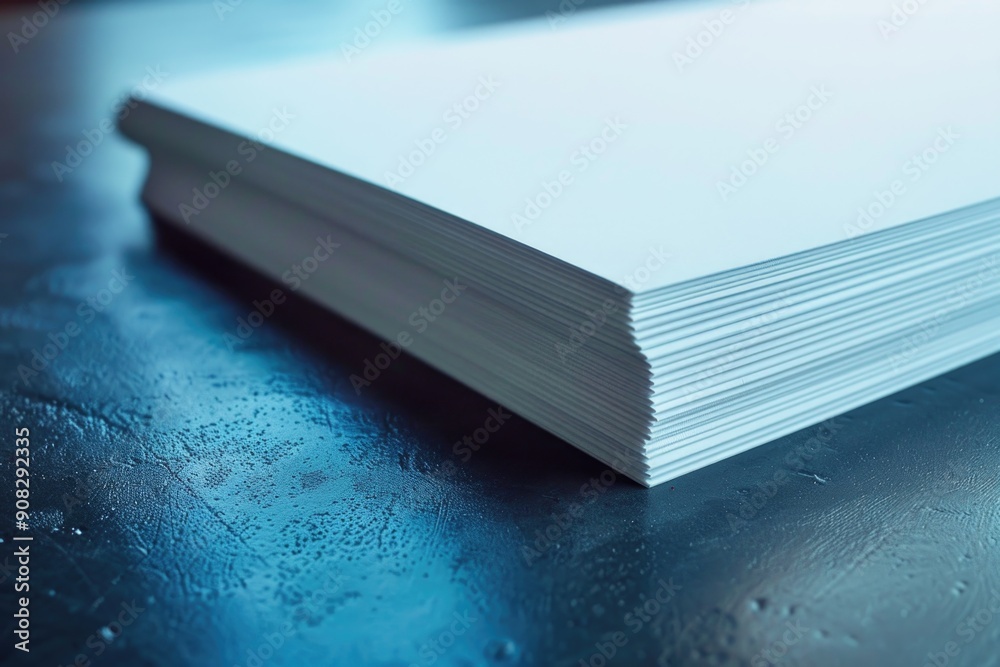 Poster Papers stacked on a table