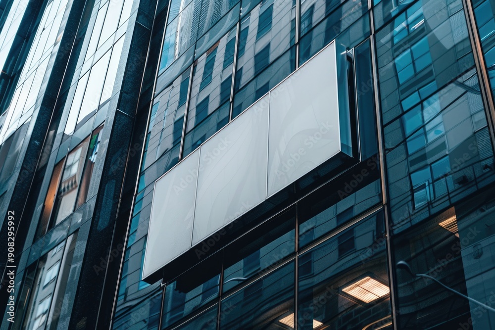 Poster a building with a visible sign on its side, providing information or direction