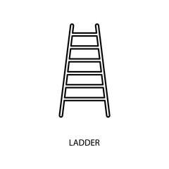 ladder concept line icon. Simple element illustration. ladder concept outline symbol design.