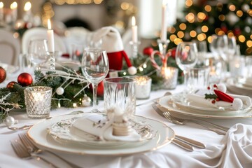 Festive Christmas Dinner Table 8