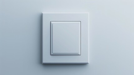 Simple light switch on a gray background