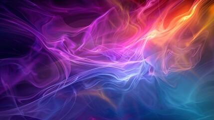 Fototapeta premium Energetic Fractal Symphony: Lush Patterns of Nature's Essence with Copyspace