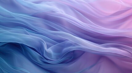 Fototapeta premium Serene Blue and Purple Gradient Flow - Dreamy Ethereal Background